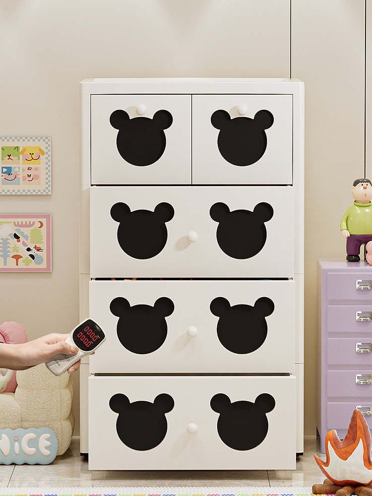 Storage Cabinet Drawer-Type Baby Wardrobe Thickened Household Living Room Children's Clothes Storage Cabinet Bedroom Bedside Table