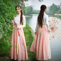 New Hanfu costume Super fairy elegant Han costume costume costume fairy womens daily photo autumn wear wide sleeve flowing fairy skirt