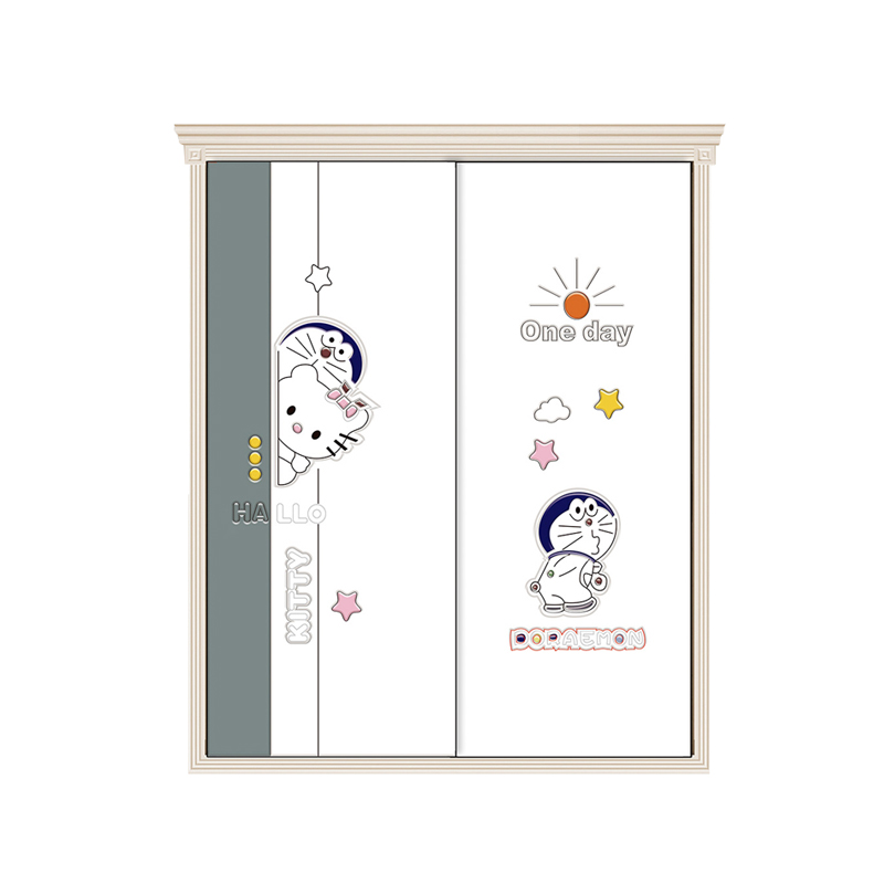 Custom Wardrobe Door Children Cartoon Wardrobe Sliding Door Custom