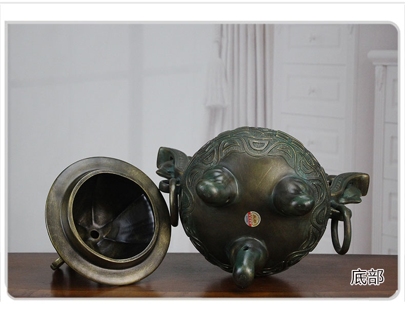 Sitting room porch study imitation bronze gossip innovate Chinese style household decorations rich ancient frame archaize ceramic antique pendulum