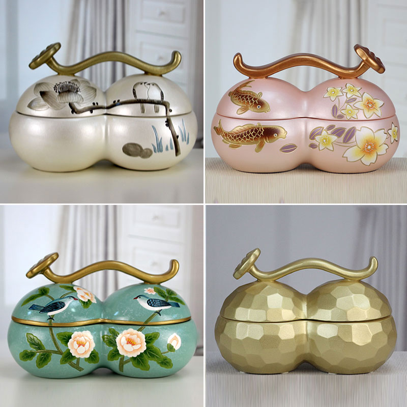Great well satisfied receives candy jar dried fruit box storage tank creative ceramic pot candy box to receive a case of household living room