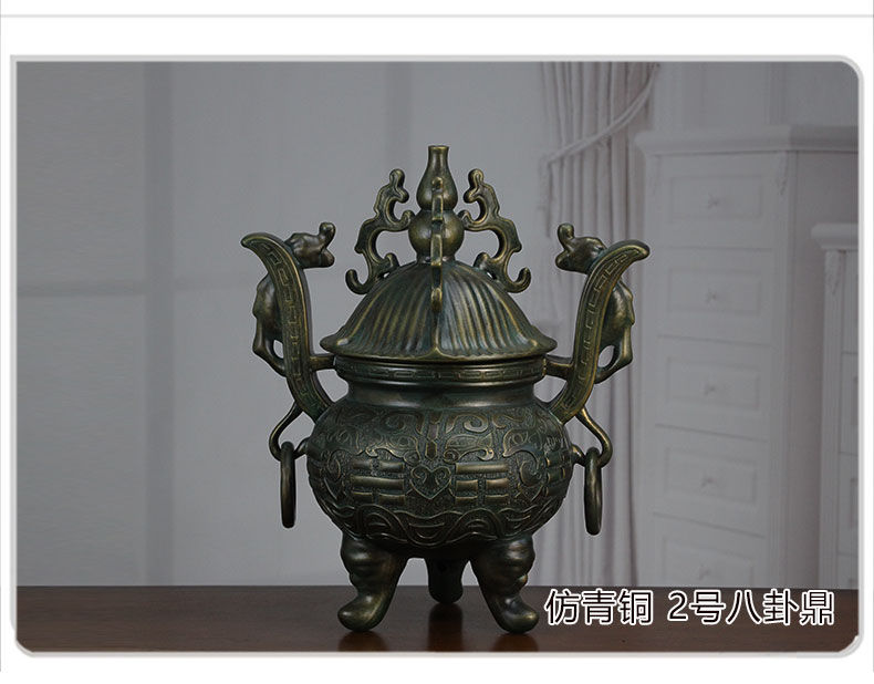 Sitting room porch study imitation bronze gossip innovate Chinese style household decorations rich ancient frame archaize ceramic antique pendulum