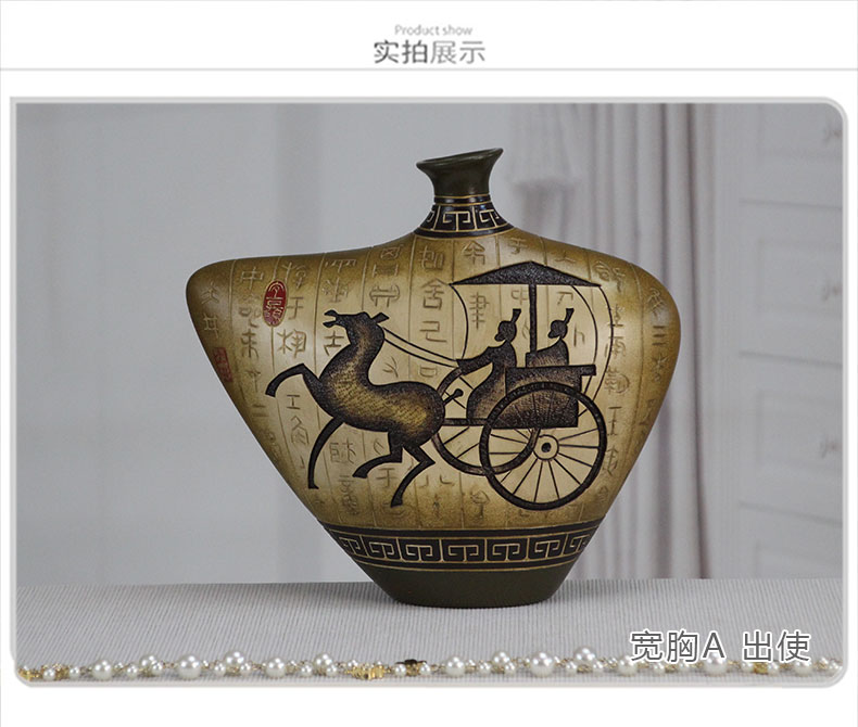The Big well wide chest A new Chinese style ceramic home furnishing articles furnishing articles rich ancient frame office bookcase to send gifts