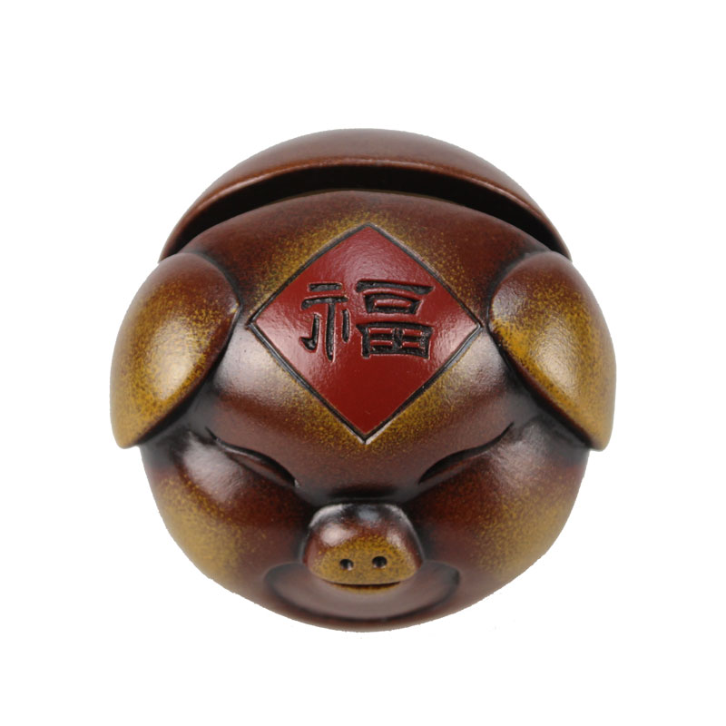 Lovely small place blessing pig small creative furnishing articles furnishing articles home sitting room five blessings hand - made ceramic small card holder