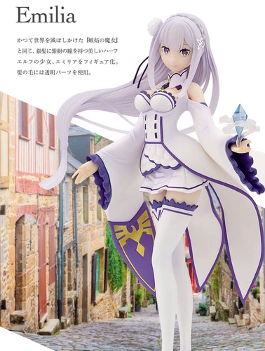 Spot Bandai Ichiban Prize: От нуля до другого мира Рем Эмилия Рам, бюст с кошачьими ушками