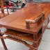 Bàn ghế gỗ đàn hương đỏ phong cách Trung Quốc nhím kết hợp đồ nội thất phòng làm việc bằng gỗ cẩm lai bằng gỗ gụ Jing Su Li - Bộ đồ nội thất