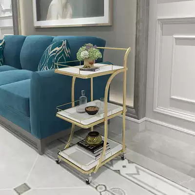 Nordic mobile household commercial dining car wine truck dessert car tea cart hand push cart beauty salon trolley