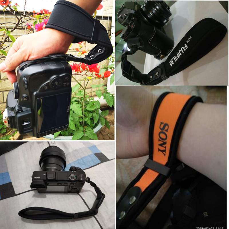 Camera hand wristband Jiao applicable 70d single anti-Canon Fuji xt30 micro single Sony a6000 a6400 braces-Taobao