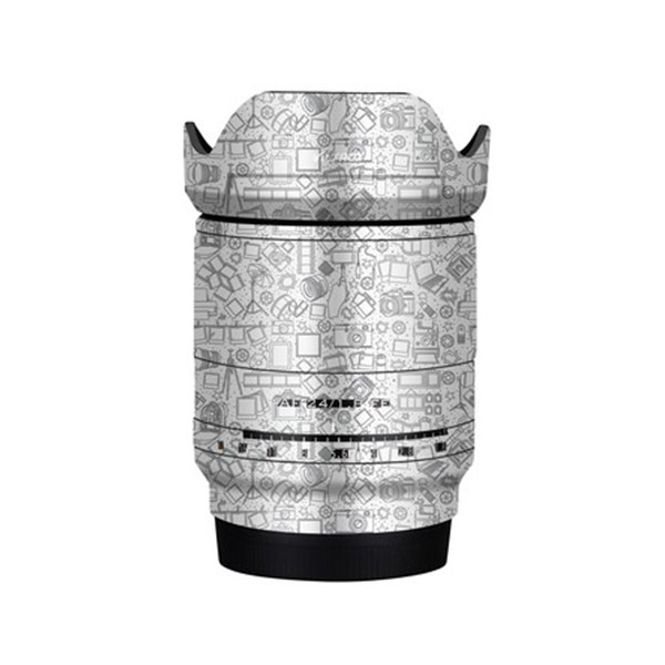 Suitable for the meritocratic AF24F1 8 FE Sony mouth lens anti-bumper strip film sticker pimp leather camouflage