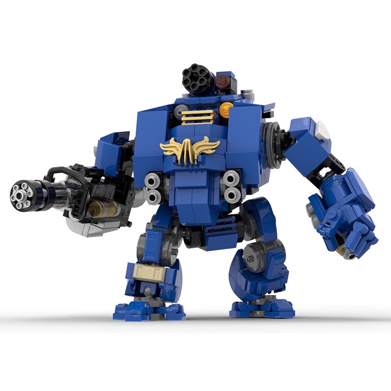 Redeemer's Fearsome Assault Cannon (High Brick Parts) Moc Warhammer 40K [Assault Water Barrel] Building Blocks