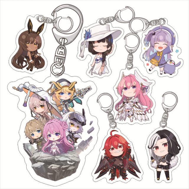 Nikke Victory Goddess Nikki Merchandise Keychain Doris Nenmei Sakura D Pendant Acrylic Charm