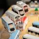 High-speed rail train city subway building blocks train subway model children's educational micro-particle assembled toy ornaments