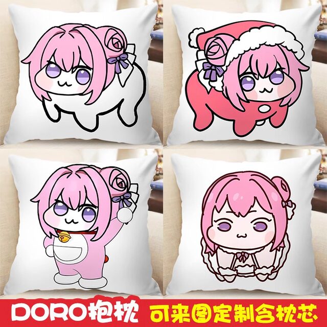 Nikke Victory Goddess Nikki Merchandise Doro Pillow Cushion Dorothy Expression Pack Pink-Haired Dog Plush Toy
