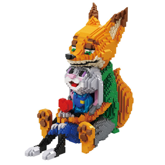 Tiny Particle Building Blocks Educational Toys Zootopia Hellokitty Marvel Superhero Gifts