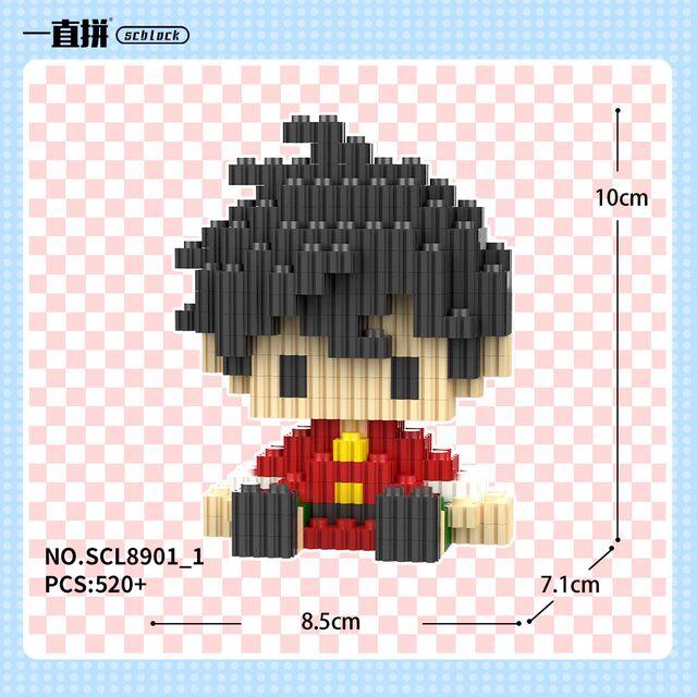 Ranma ½ Anime Merchandise Tendo Akane Sanpū Assembled Educational Toy Interlocking Building Block Model Small Figurine