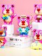Children's Educational Toys Strawberry Cherry Bear Series Small Square Building Blocks Creative Building Blocks for Girls Birthday Gift