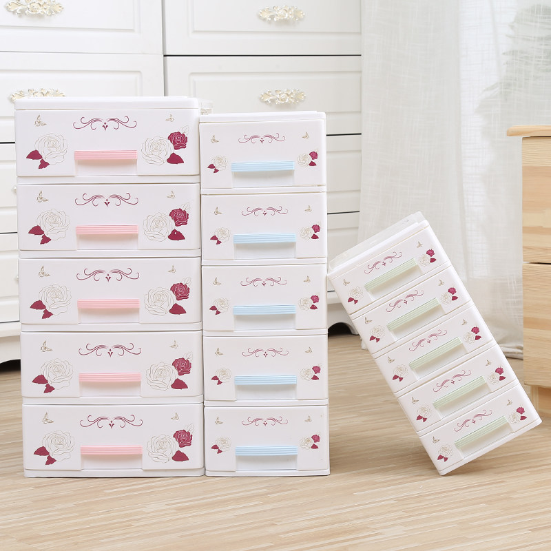 Plastic multi-layer small drawer desk top storage box file cosmetic storage cabinet sundries jewelry finishing cabinet