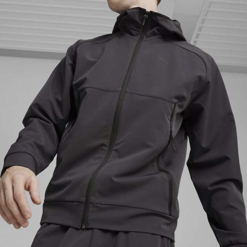 Puma Tech Track Jacket Wv Casual Hooded Jacket Men's Black 626178-01