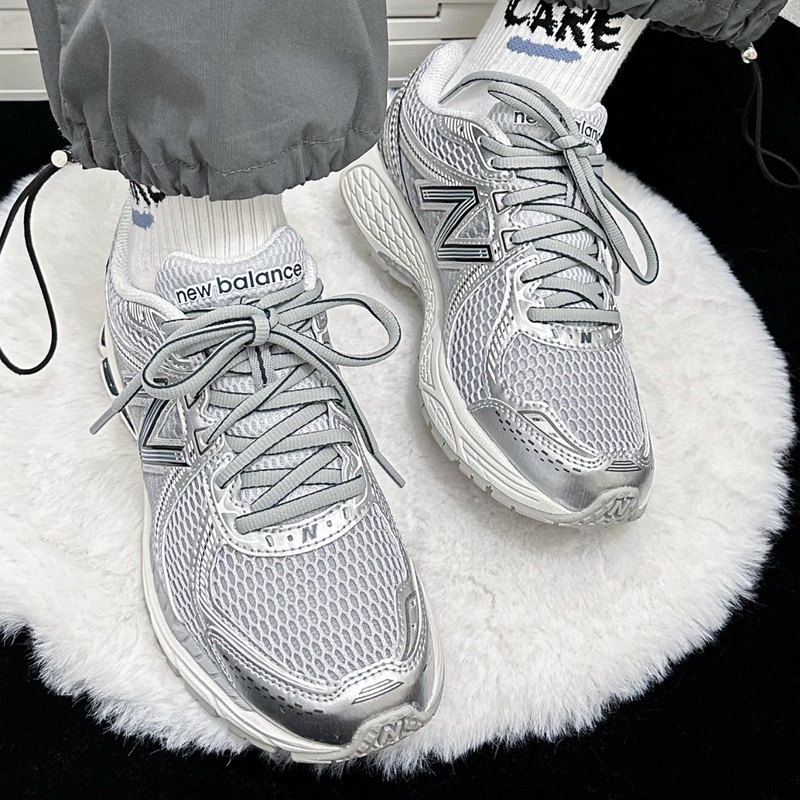 New Balance860 V2 Fabric Artificial Leather Mesh Casual Shoes Gray M8604Li