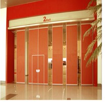 Hotel mobile partition wall high partition mobile door movable partition sound insulation partition wall tempered glass partition customized