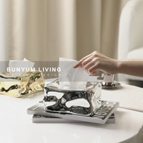 European high-end model room restaurant creative tissue box paper box decoration home soft decoration table decoration