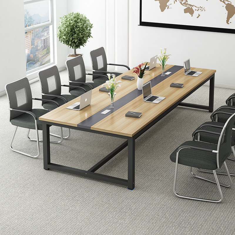 Conference table Long table Simple modern staff desk Workbench Rectangular table Staff negotiation training table
