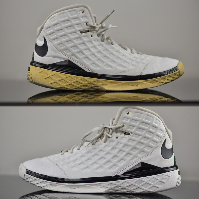 white shoes turned yellow