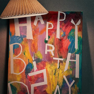 Children's Happy Birthday Graffiti Drawing Board, Tearable Baby DIY Gift for 2-9 Years Old, Tear-Off Drawing, Creative Birthday Drawing for Kids