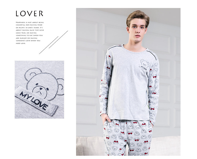 Pyjama mixte en Coton à manches longues - Ref 3005428 Image 16