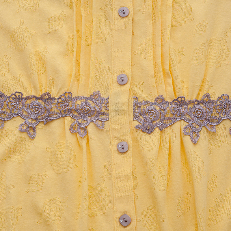 Pyjama pour femme en Coton à manches - Ref 2993709 Image 5