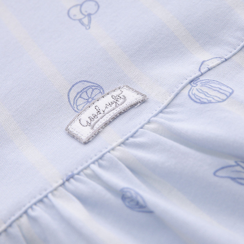 Pyjama pour femme en Coton à manches - Ref 2993701 Image 4