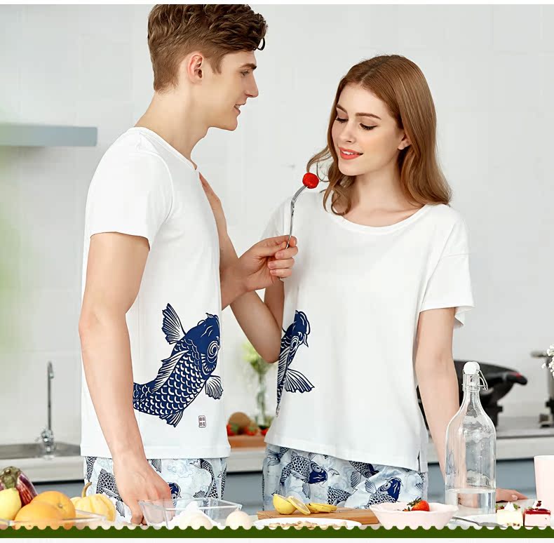 Pyjama mixte en Coton à manche courte - Ref 3005441 Image 9