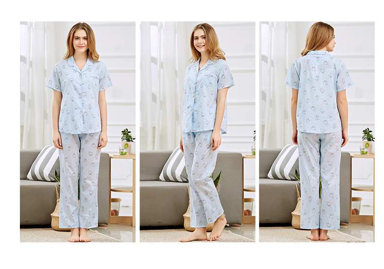 Pyjama mixte en Coton à manche courte - Ref 3005438 Image 15