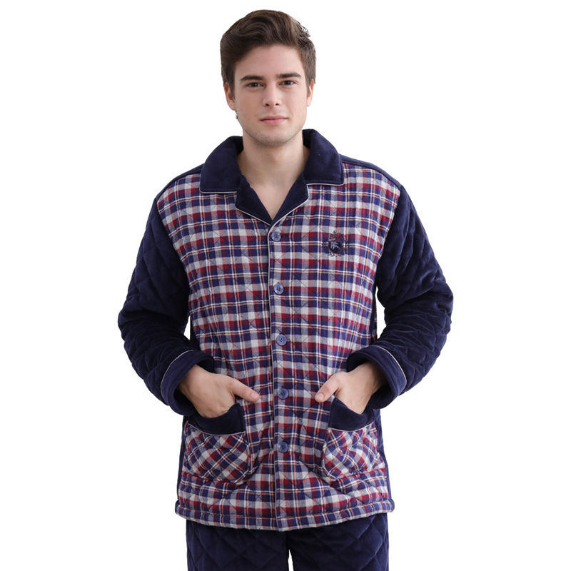 Pyjama pour homme en Coton à manches longues - Ref 3002624 Image 2