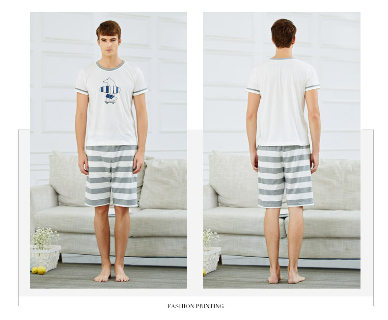 Pyjama mixte en Coton à manche courte - Ref 3005447 Image 12