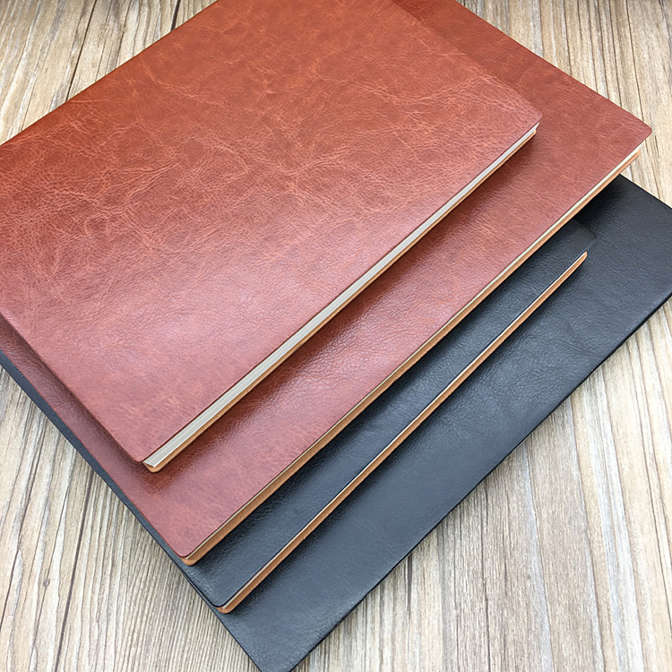Huawei Soft Leather Notebook Business Office Brown Notepbook thickening Meeting Records Work Student Diary