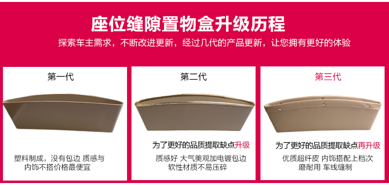 Chỗ ngồi GM khoảng cách rò rỉ mảnh vụn điện thoại di động khoang xe xe may túi lưu trữ vật tư - Ô tô nội thất Accesseries đồng hồ trang trí ô tô