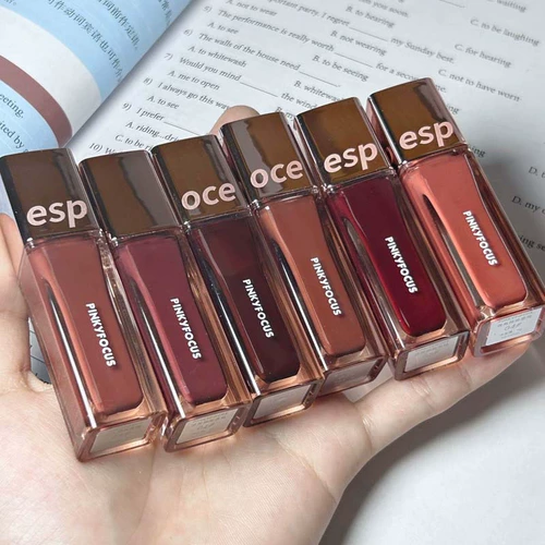 Блеск для губ, увлажняющая помада, краситель, квадратный тюбик, зеркальный эффект, долговременный эффект