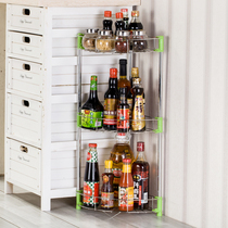 Kitchen shelf seasoning 3 layers 2 layers wall hanging corner frame tripod seasoning frame storage rack two layers three layers