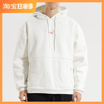 Wild ball imperio Official plus velvet sports Even hat sweaty warm thick rocking grain suede male Chauded American High Street printed hoodie