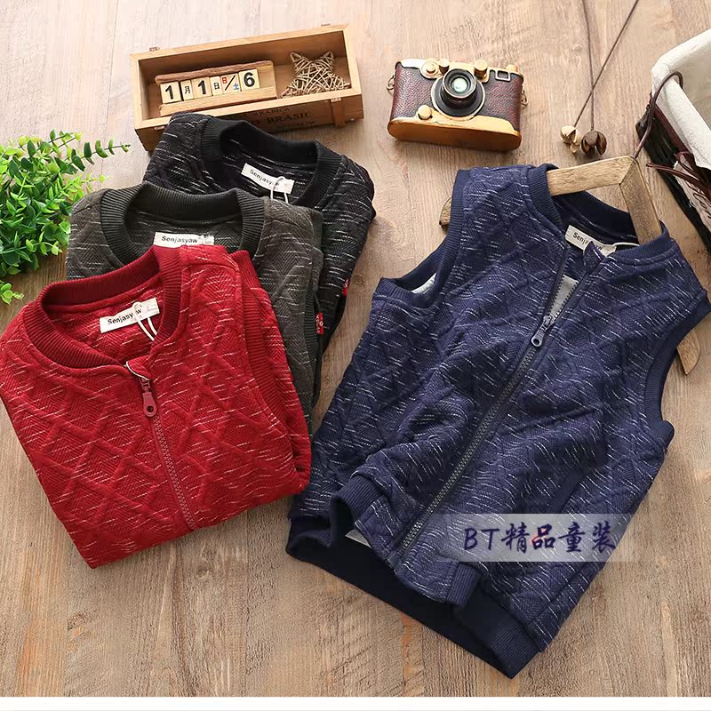 Áo vest bé trai xuân hè 2018 mới to trẻ em không tay vest bé cotton vest 3-12 tuổi áo gile cho bé giá tốt