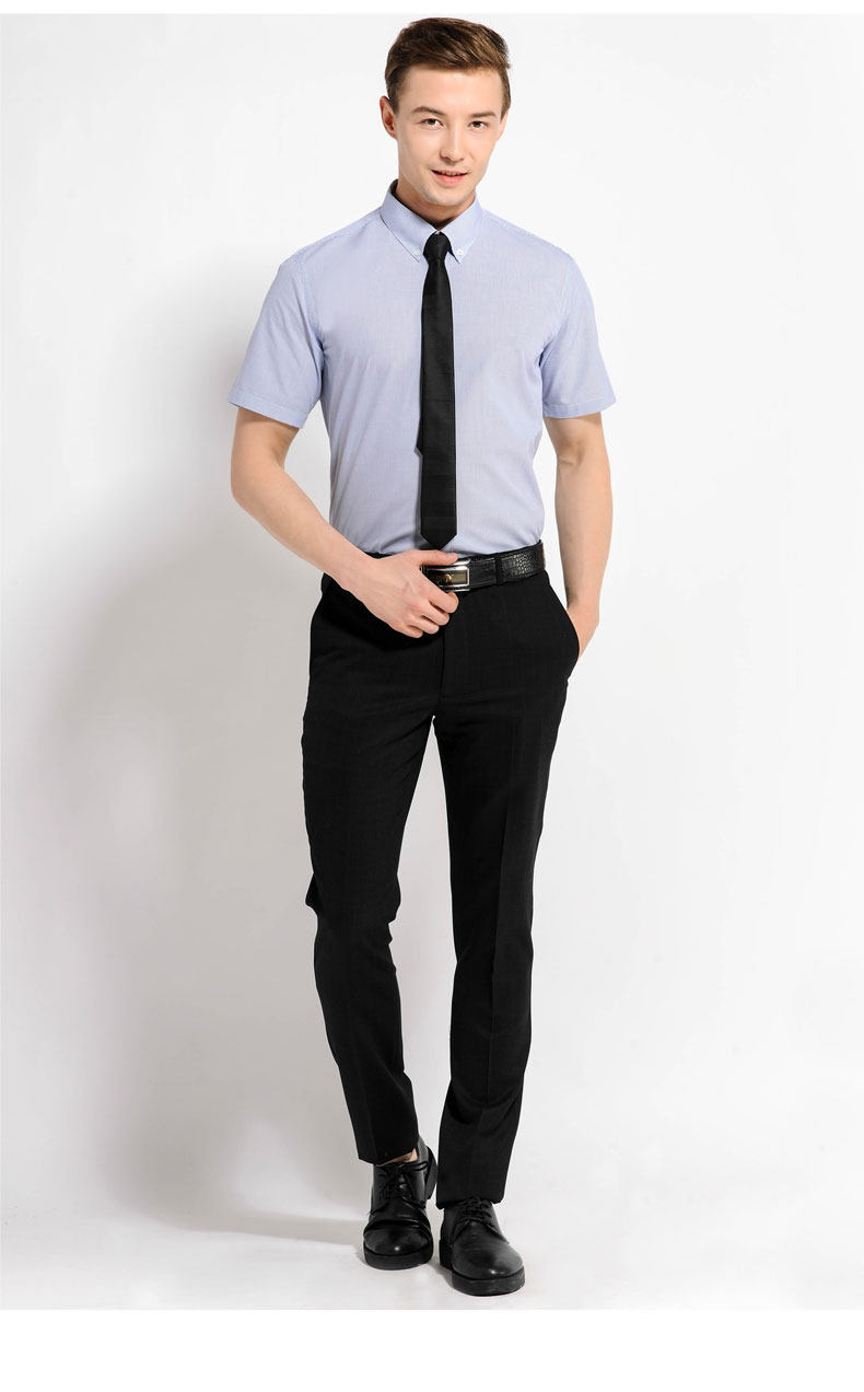 VSTARRY 男士速干免烫 半袖商务衬衫 图2