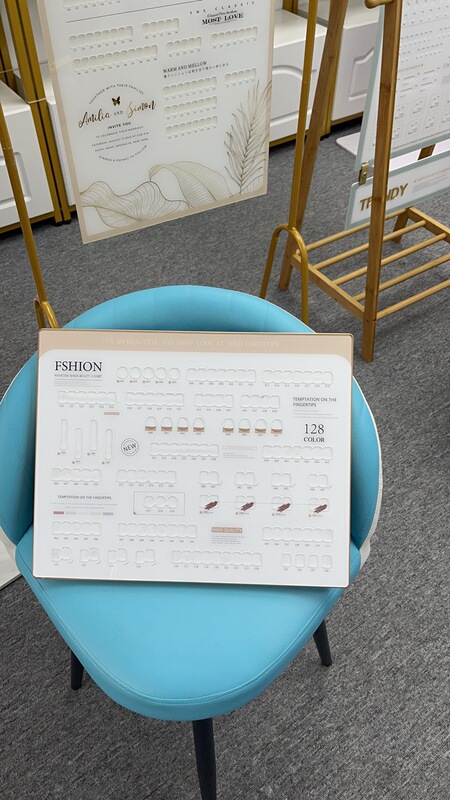 Nail Art Display Board with Free Nail Tips