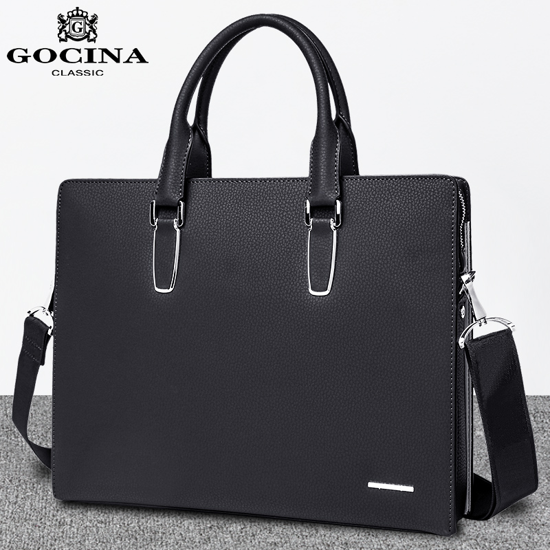 Men Handbag Casual Genuine Leather Single Shoulder Bag Luxury Brands New Slanted Cross-pack Fashion Business Briefcase