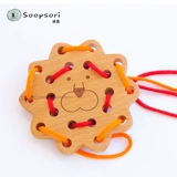 Soopsori, конструктор с бусинами, деревянная игрушка, Южная Корея, раннее развитие