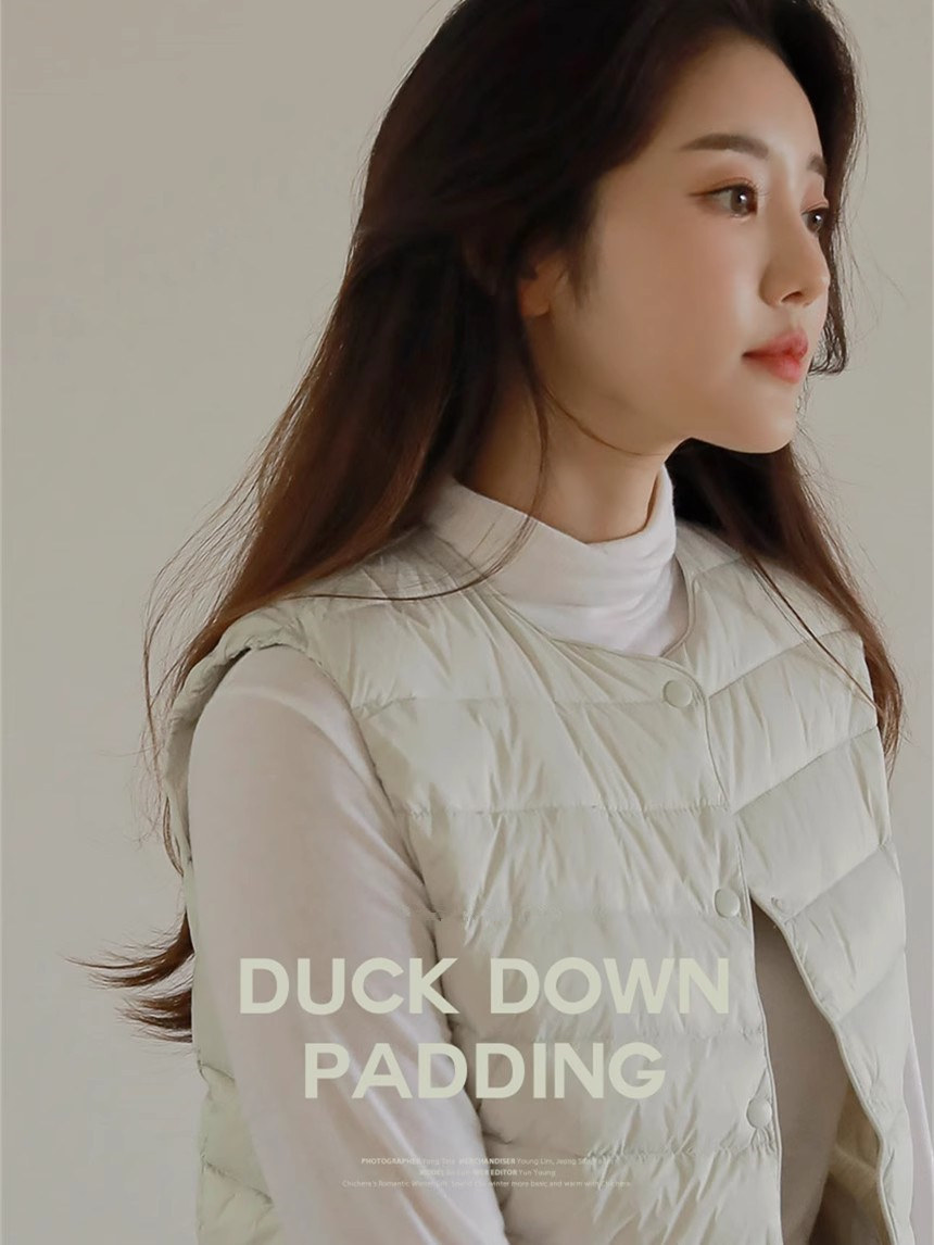 90% white duck suede light and thin down horse chia women winter 2023 new 100 lap down clothes liner round collar light portable-Taobao