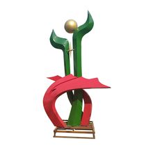 Customized large campus stainless steel sculpture square theme metal sculpture urban landscape landscape garden landscape free postage