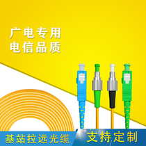 Telecom-grade SC FC-APC single-mode fiber optic jumper pigtails radio and television-grade cable TV Green Square Circle
