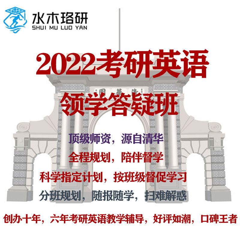 2022 Graduate school English collar Q & A tutoring class 12 Reading video course Online class real questions