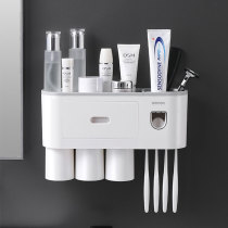 Net Red Fashion Toothbrush Shelf Toiletries Cup Suit Free of perforated wall-mounted teeth a family of three-mouth home cup holder